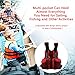 Kayaking Fishing Life Jacket Watersports Life Jacket with Multi-Pockets whistle and Reflective Stripe ( Color : Red )