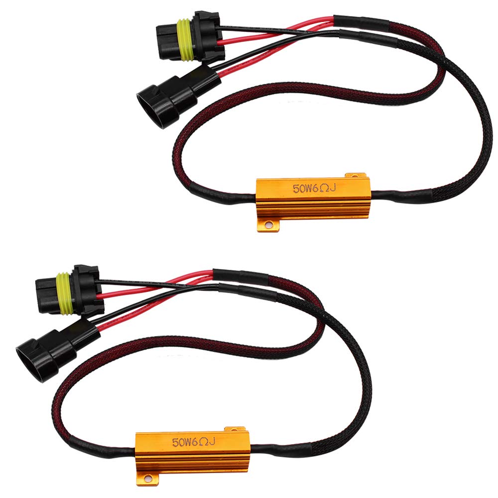 HUIQIAODS 9006 H11 Load resistor Error Free Headlight Canbus Decoder Anti Flicker