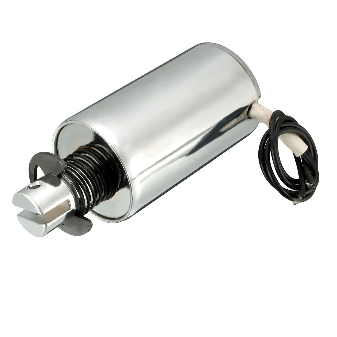 sourcing map DC 12V 60-120N Force 10mm Stroke,Pull Type,Tubular Solenoid Electromagnet,Linear Motion, MQ8-Z57B