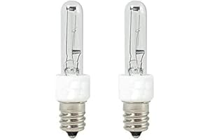 Ciata Lighting Dimmable T3 Xenon E12 Krypton Light Bulb, 40 Watt Clear Pack of 2