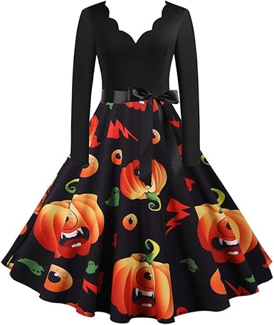 pumpkin swing dress