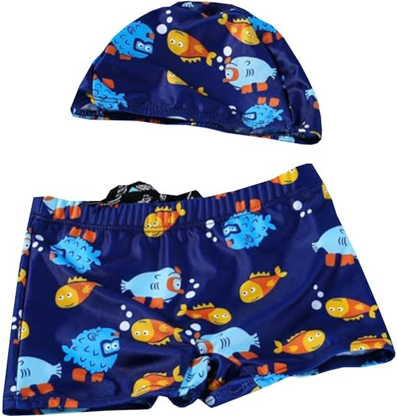 Amazon スイムウェアキッズ 子供用水着 男の子 1 15歳 スイムキャップ キッズ 2点セット スイムパンツ 幼児 水泳帽こども 男児 水遊びパンツ キャップ付き カッコイイ 温泉水着 水着 通販