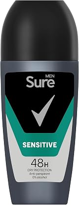 Sure Men Sensitive Roll On Deodorant Antiperspirant 48h MotionSense 50 ml Pack 6 view 2