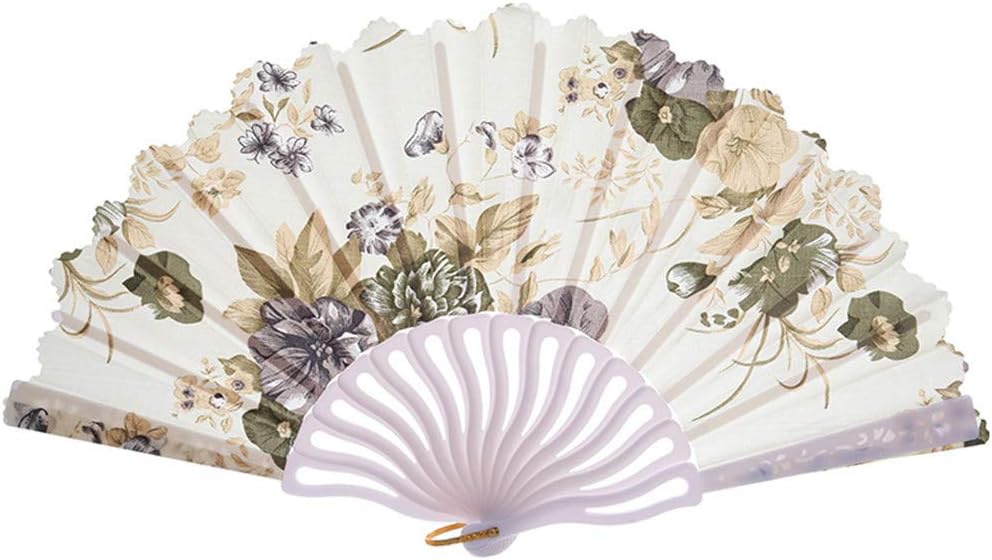 Folding Chinese Style Hand Fan,Elegant Vintage Praise Spring Dance Fan Chinese Folding Fan for Dancing Ball Parties Ladies