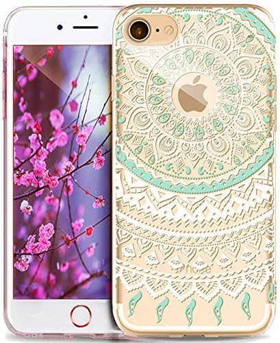 iphone 5S TPU Case, iphone SE phone Case, Simlcase Ultra-thin Transparent Mandala pattern For iphone 5S SE 5 Cover [CB12]