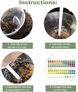 SDYGDB pH Test Strips 0-14 Soil Acidity Detector for Plants 100pcs view 5