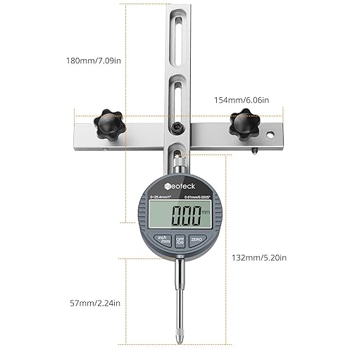 Proster DTI Digital Dial Indicator 0.001/0.00005&... - Grandado