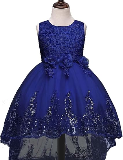 royal blue flower girl gown