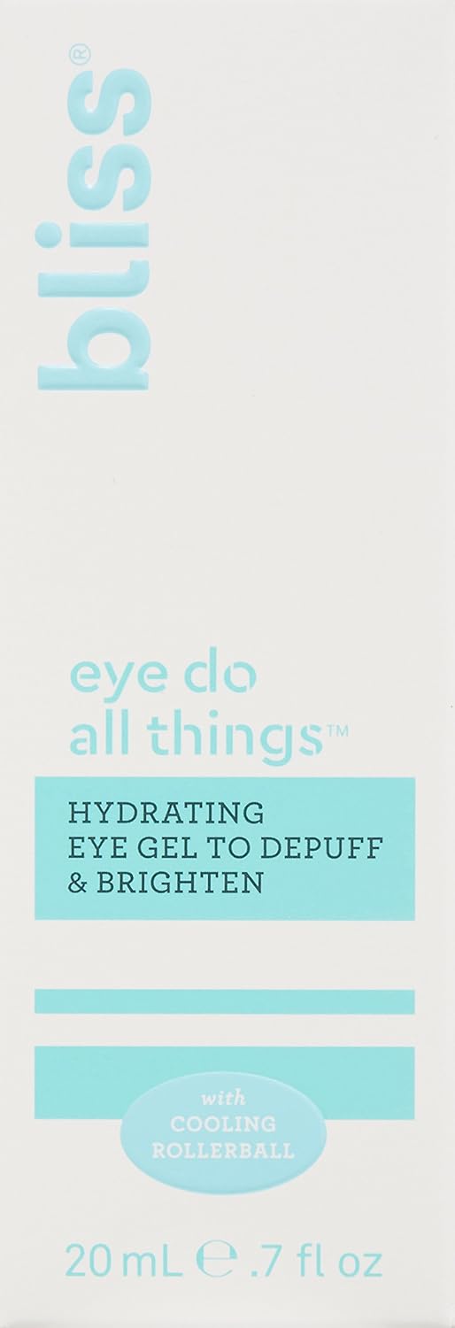Bliss Eye Do All Things Hydrating Eye Gel Depuff & Brighten Straight-from-the-Spa Paraben Free, Cruelty Free 0.7 fl oz: Premium Beauty