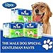 Pet Soft Disposable Male Dog Wraps - Dog Diapers for Male Dogs, Puppy Diapers 12pcs Medium
