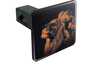 GRAPHICS & MORE Lion Wearing Headphones Music Tow Trailer Hitch Cover Plug Insert