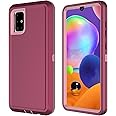 Aimoll-88 Galaxy A31 Case, with Built-in Screen Protector 3in 1 Heavy Duty Shockproof Drop Protection Defender Rugged Hybird Bumper Phone Cover for Samsung Galaxy A31