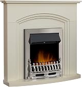 Adam Truro Cream Fireplace 41 Inch with Blenheim Chrome Electric Fire view 2