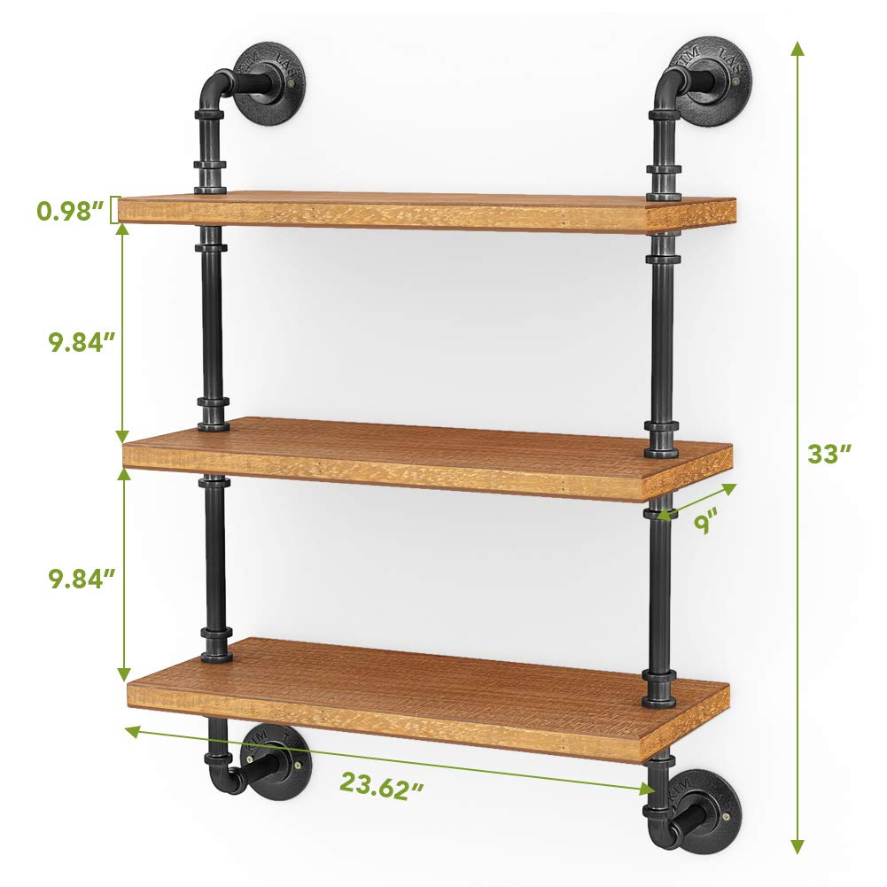 Tribesigns. Tribesigns Wall Pipe Shelf Industrial Hollowed Wall Tube Frame