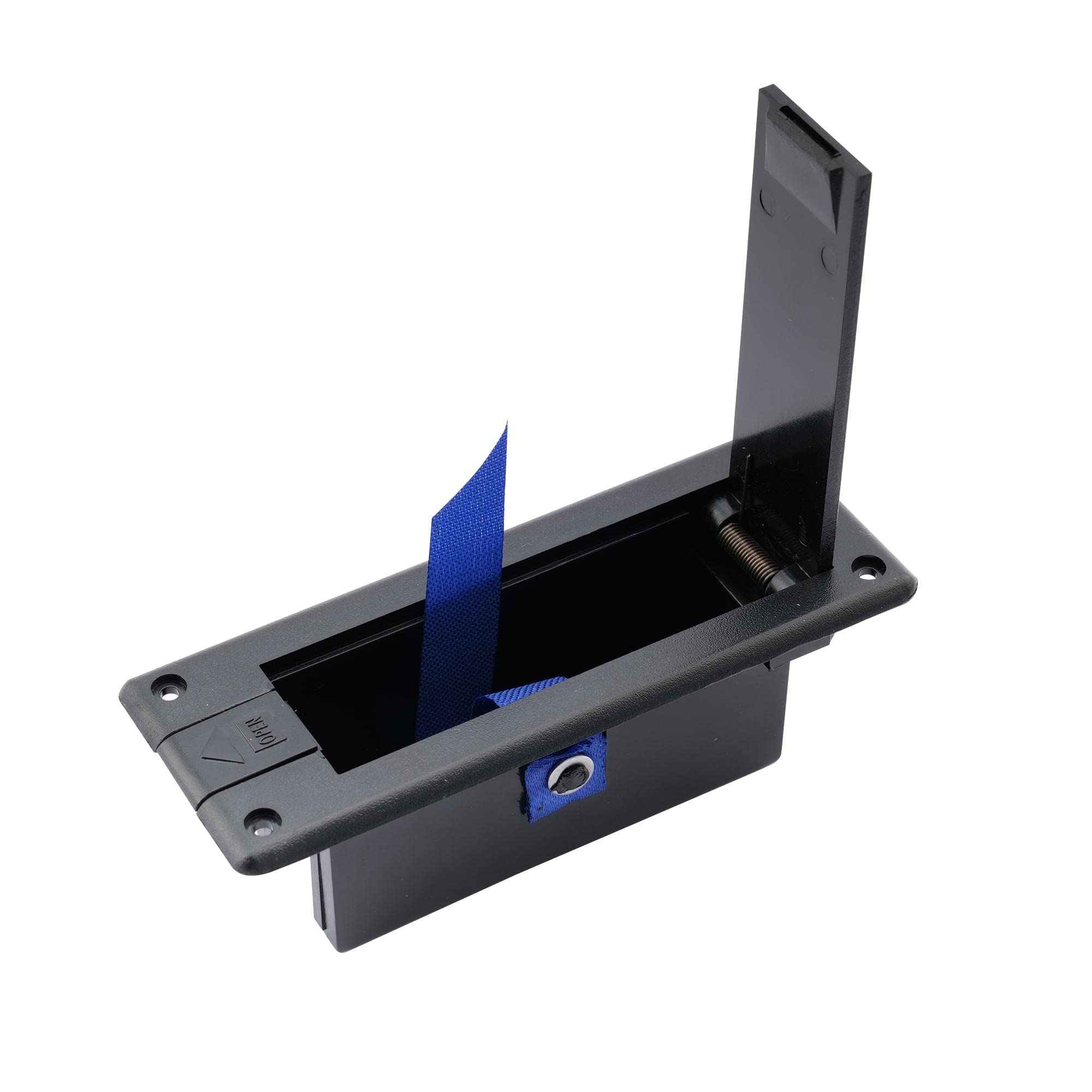 Musiclily Pro 9-Volt Battery Box Case Compartment for Active Guitar Bass,Black