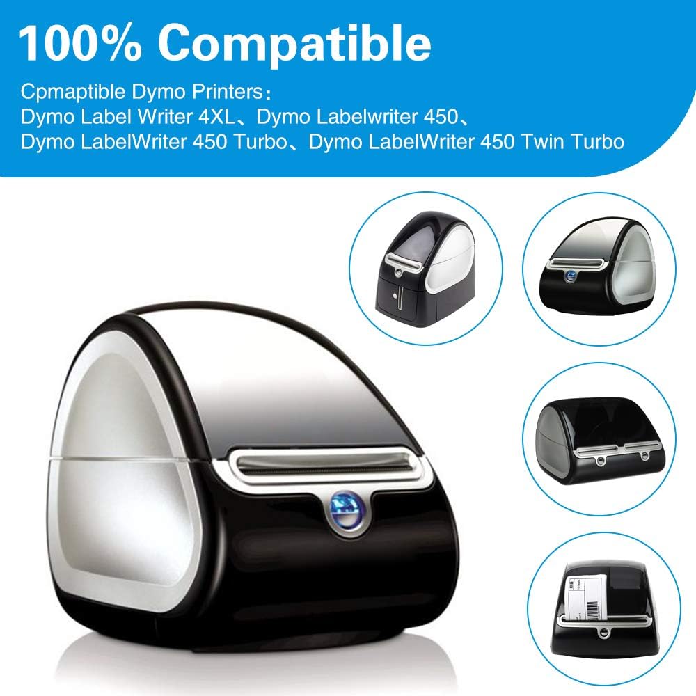 Labelife Compatible File Folder Label Replacement for DYMO 30327, 9/16"x 3-7/16"(6 Rolls) for Dymo LabelWriter 450, 450 Turbo, 450 Twin Turbo, 450 Duo, Dymo 4XL, 400 Printer : Office Products