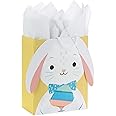 Hallmark 13" Large Easter Gift Bag with Tissue Paper (Easter Bunny with Egg) for Easter Egg Hunts, Easter Baskets, Easter Presents