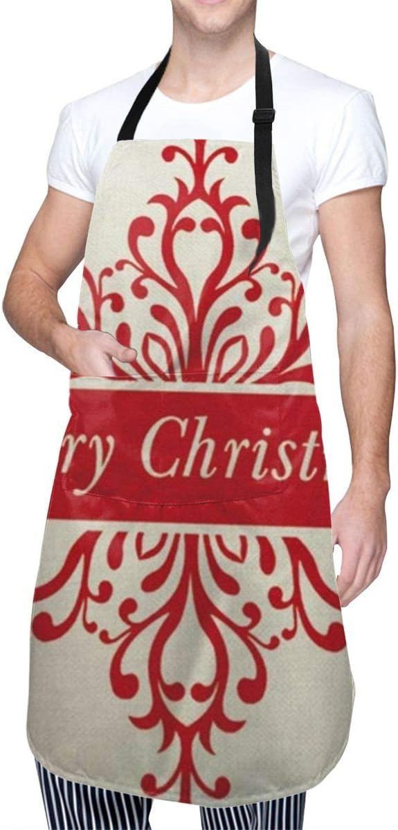 Unisex Apron with PocketsMerry Christmas Snowflake Home