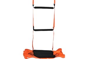 SMYAXUNW Fire Escape Ladder 16ft - Emergency Safety Rope for 2-3 Story Homes, Reusable for Windows, Balconies & Treehouses - Training Soft Jump Grid Design, Durable Quick Escape
