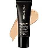 bareMinerals Complexion Rescue Natural Matte Tinted Moisturizer for Face with SPF 30, Tinted Mineral Sunscreen, Sheer-to-Light Coverage, for Oily Skin, Multi-tasking Skincare Infused Makeup