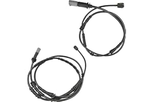 PXASU Front and Rear Brake Pad Sensor Kit for 2011 2012 2013 2014 2015 2016 BMW F25 X3, for 2015 2016 BMW F26 X4, Wheel Brake Wear Pads Sensor, Replacement #34356790303 + 34356790304, Set of 2