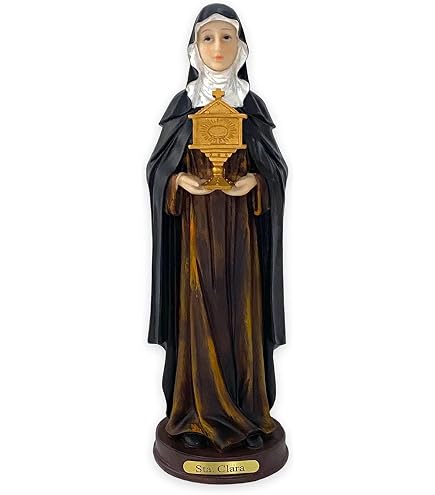 Amazon.com: Saint Clare Statue Santo Clair Estatua (12 Inches