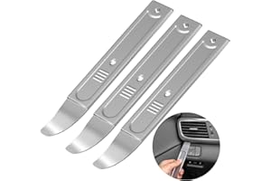 YAORIK 4140 Pry Tool, Sheet Metal Pry Bar for Panels and Trim, Auto Trim Remove Pry Tool 22 Ga, Pocket Mini Pry Tool Remove Auto Trim, Door Panel, Interior and Exterior Parts,3 Pack