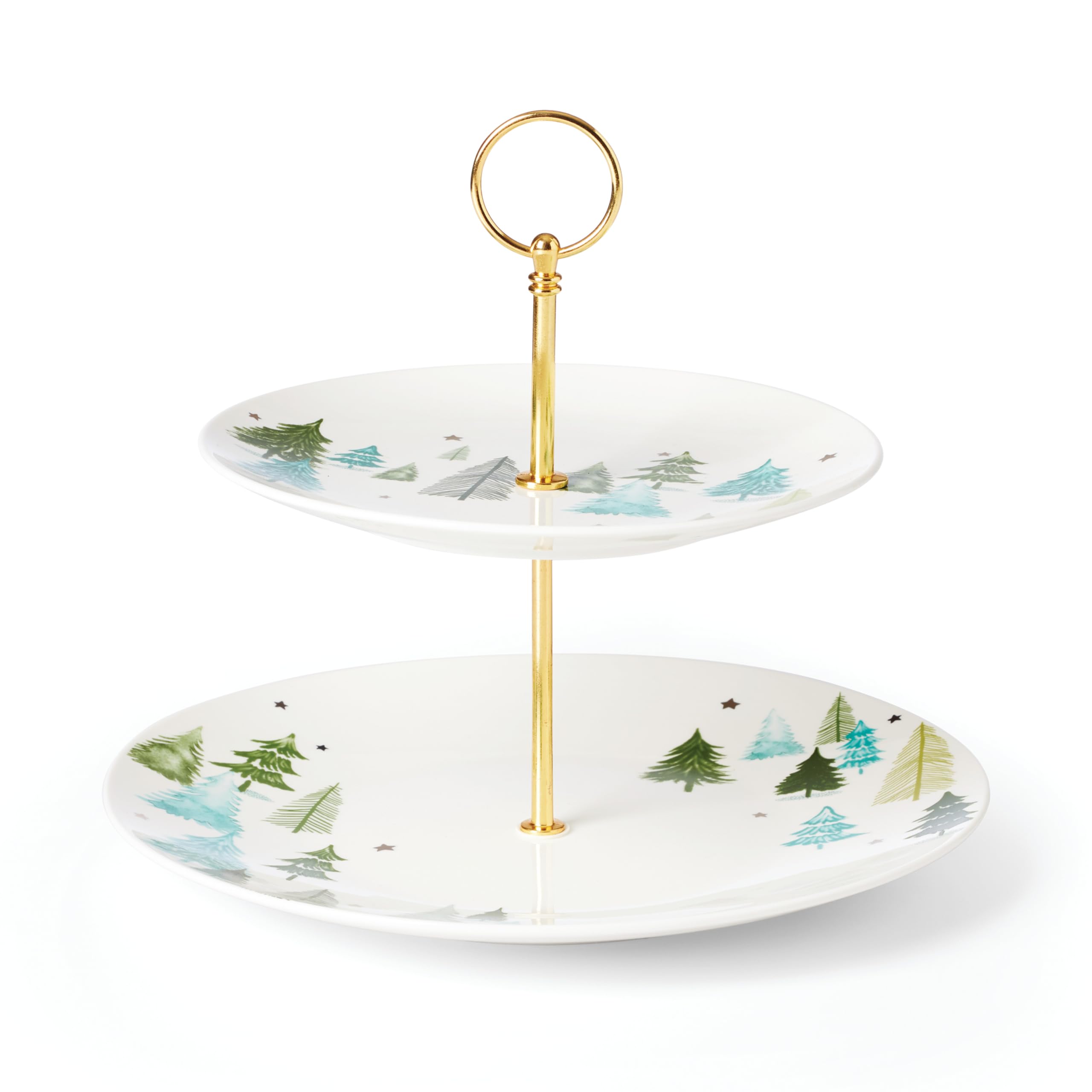 Lenox 894160 Balsam Lane 2-Tiered Server, Christmas & Holiday Hosting Image