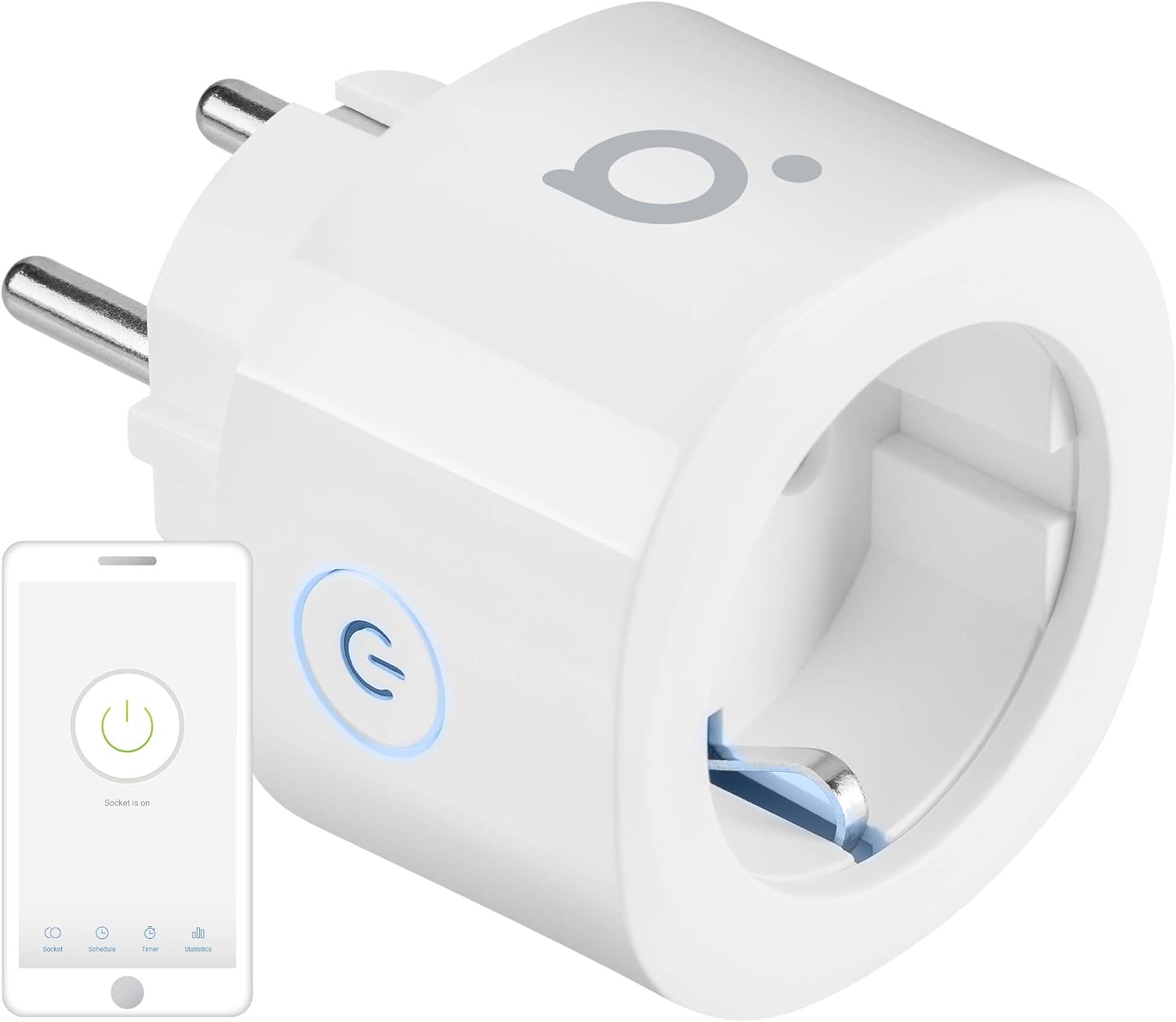 Kit Base Casa Intelligente: 2 Echo Spot Neri + 1 Presa Smart Tapo WiFi Compatibile Con Alexa