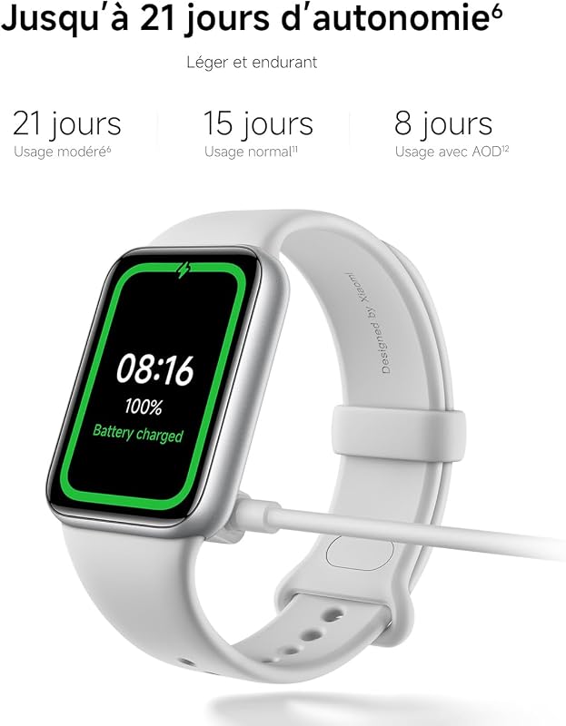 Smart Band 10 Pro NFC, Bracelet Connecté, Blanc céramique