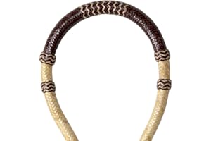 WeavingCraft New Equestrian Horse Tack Bosal Hand Braided Raw Hide Plated Bosal Hand Crafted 5/8'' Thickness Rawhide Full Siz