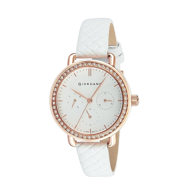 Giordano Analog White Dial Women's Watch-2938-03