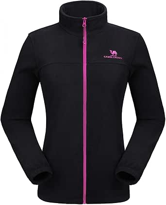 Amazon.com: CAMEL CROWN Women Full Zip Fleece Jackets with Pockets Soft Polar Fleece Coat Jacket 