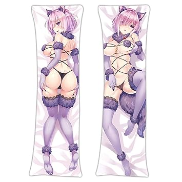 WAIFU 150 x 50 cm Pfirsichhaut Umarmungskissen Kissenbezug mit Verdecktem Reibverschluss-75043