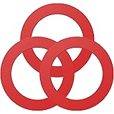 Flush Valve Seal for Mansfield, 3 Pack Upgraded Silicone Material Toilet Tank Gasket Replacement Parts for 210 and 211, Equiv