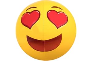 Coconut Float Emoji Beach Balls - 18 Inch Inflatable Beach Balls, Great for Summer Parties & Swim Events