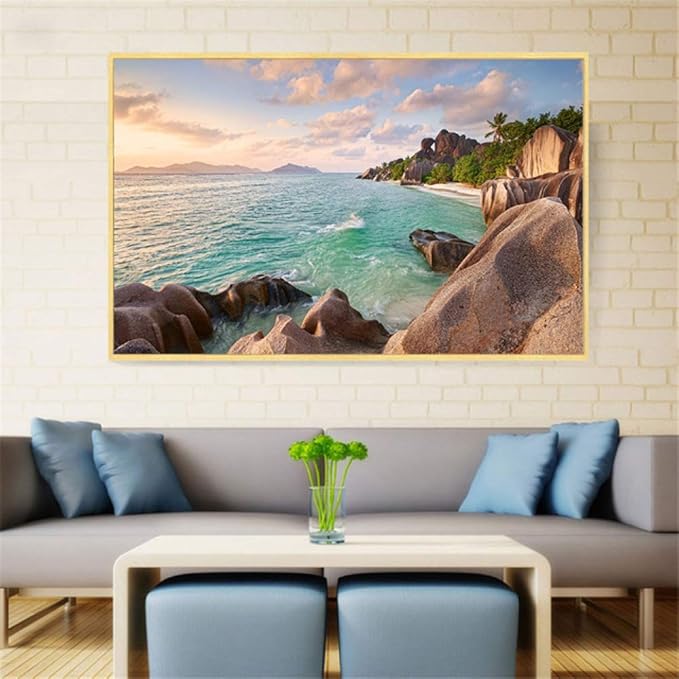 Get Wallpaper Spiaggia di ciottoli arte della parete Desktop Wallpaper