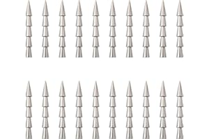 Fishfun 12/20pcs Tungsten Nail Weights for Neko Wacky Rig Fishing, Insert Pencil Worm Sinkers for Bass Fishing