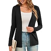 LIENRIDY Women's Cardigans Lightweight Long Sleeve Open Front Sweater Cardigan, S-XL