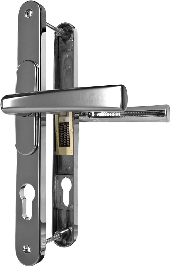 VERSA Universal uPVC Door Handles. Adjustable PZ (Polished Chrome