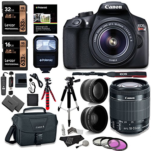 Canon t6 digital rebel slr camera kit with ef-s 18-55mm…