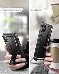 Dexnor for iPhone Xs max Case, [Built in Screen