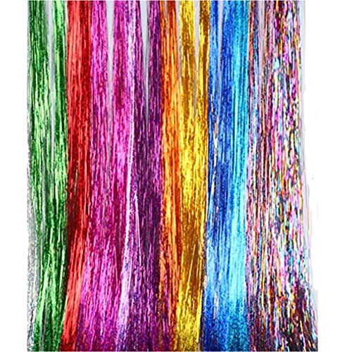 48" hair tinsel extensions 310 strands holographic…