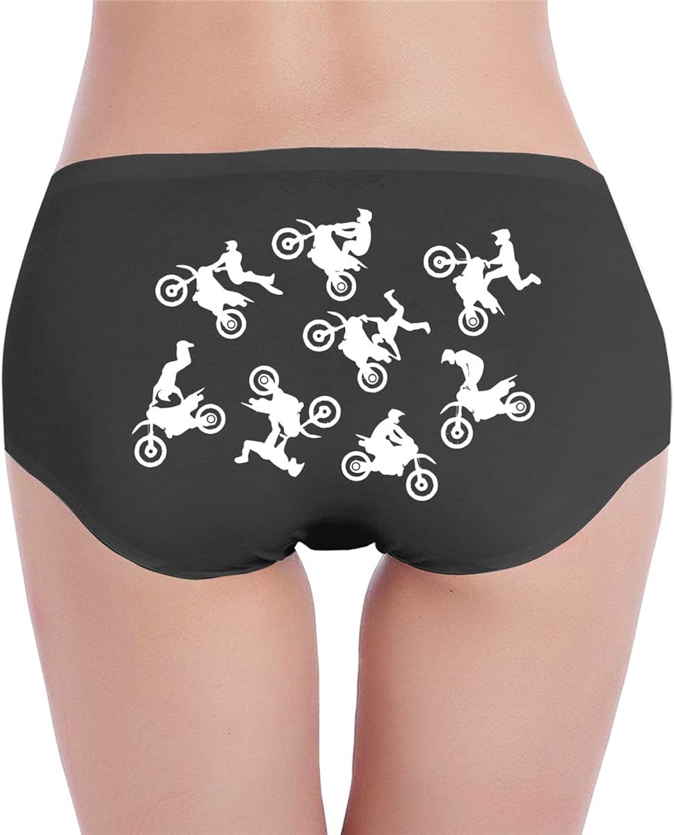 G7M42B&78 Womens Comfortable Brief Panty, Dirt Bike Motocross11 Low