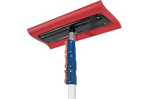 FREEAMG 4.7-12 FT Telescopic Snow Roof Rake, Lightweight Aluminum Snow Rakes with Anti-Slip Handle Soft Foam Pad Pre Assemble