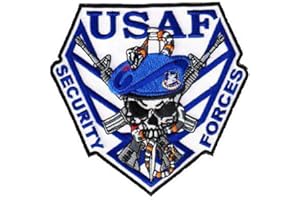 SQUADRON NOSTALGIA LLC USAF Security Forces (1970s) Squadron Patch – with Hook and Loop