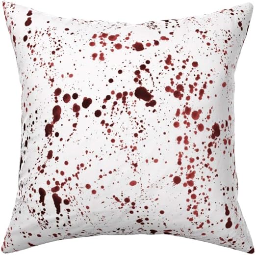 Amazon Com Roostery Throw Pillow Blood Splatter Halloween Crime