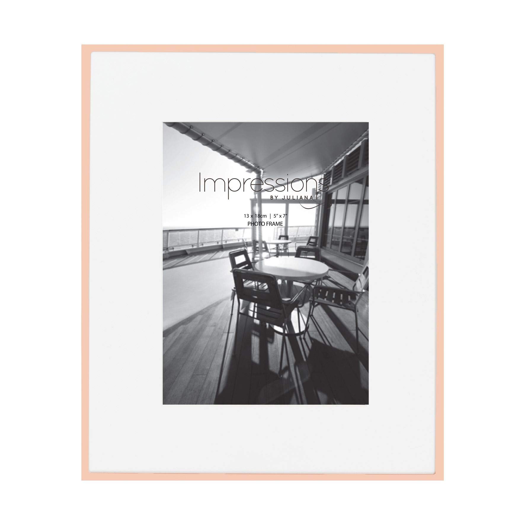 Juliana Unisex Impressions Copper Plated Photo Frame 5x7 - Rose Gold