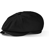 KUJUHA Newsboy Cap for Men Flat Cap 100% Cotton Irish Gatsby Ivy Golf Cabbie Hat Driving Hat