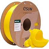 eSUN PLA Filament 1.75mm, High Toughness 3D Printer Filament Upgraded PLA Filament, Dimensional Accuracy +/- 0.03mm, 1KG Cardboard Spool (2.2 LBS) 3D Printing Filament for 3D Printers, Yellow